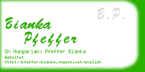 bianka pfeffer business card